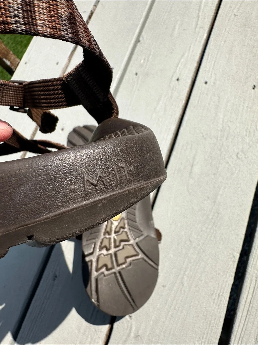 Chaco Men's Brown Adjustable Strap Sandals